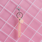PVC Leather Rope Keychain Red I WANT YOU Embossed Lightbulb Charm 3