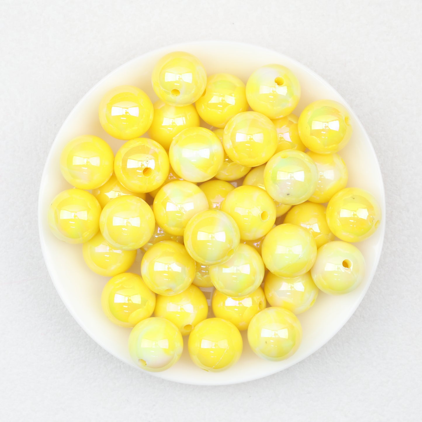 Marbled Pattern Acrylic Round Beads 16mm 50pcs 3