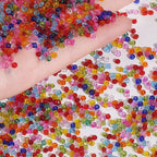 Transparent Seed Glass Beads 4mm Clear Sparkle 150pcs 3