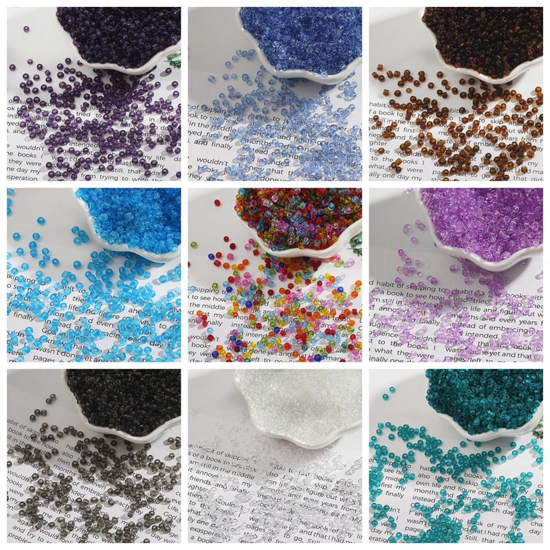 Transparent Seed Glass Beads 4mm Clear Sparkle 150pcs 4