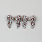 3D Printed Bow Shape Silicone Beads Colorful Pattern 10pcs - 12