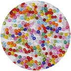 Transparent Seed Glass Beads 4mm Clear Sparkle 150pcs 5