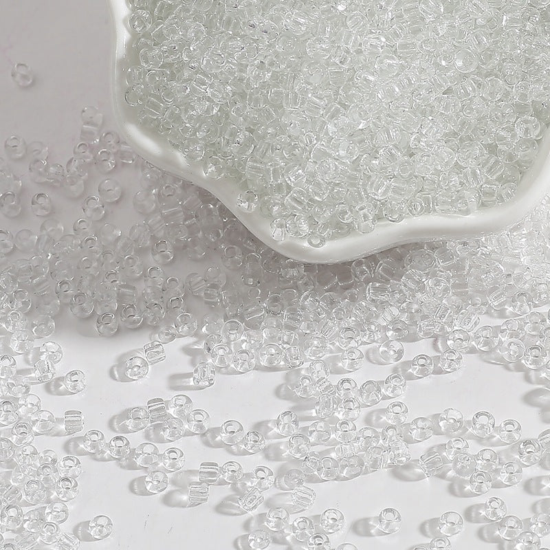 Transparent Seed Glass Beads 4mm Clear Sparkle 150pcs 6