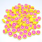 Flat Clay Beads 10mm Fruit Monochrome Polymer 200pcs 14