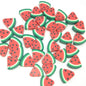 Flat Clay Beads 10mm Fruit Monochrome Polymer 200pcs 10