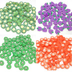 Flat Clay Beads 10mm Fruit Monochrome Polymer 200pcs 4