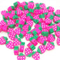 Flat Clay Beads 10mm Fruit Monochrome Polymer 200pcs 8