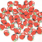 Flat Clay Beads 10mm Fruit Monochrome Polymer 200pcs 17