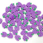 Flat Clay Beads 10mm Fruit Monochrome Polymer 200pcs 16