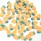 Flat Clay Beads 10mm Fruit Monochrome Polymer 200pcs 23