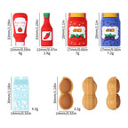 Silicone 3D Focal Beads Jam Bottle Mini Jars Bright Colors 20pcs 9