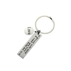 Stainless Steel Driving Safety Keychain Car Charm Engraved Drive Safe 5