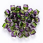Spray Painted Polygon Acrylic Beads 8mm Two-Color Mix 100pcs 12
