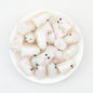 3D Halloween Glitter Sugar Crush Ghost Silicone Focal Beads 20pcs 3