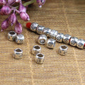 Cube Metal Beads 5mm Silver Tone Moslems Symbol 100pcs 2