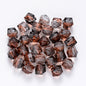 Spray Painted Polygon Acrylic Beads 8mm Two-Color Mix 100pcs 13