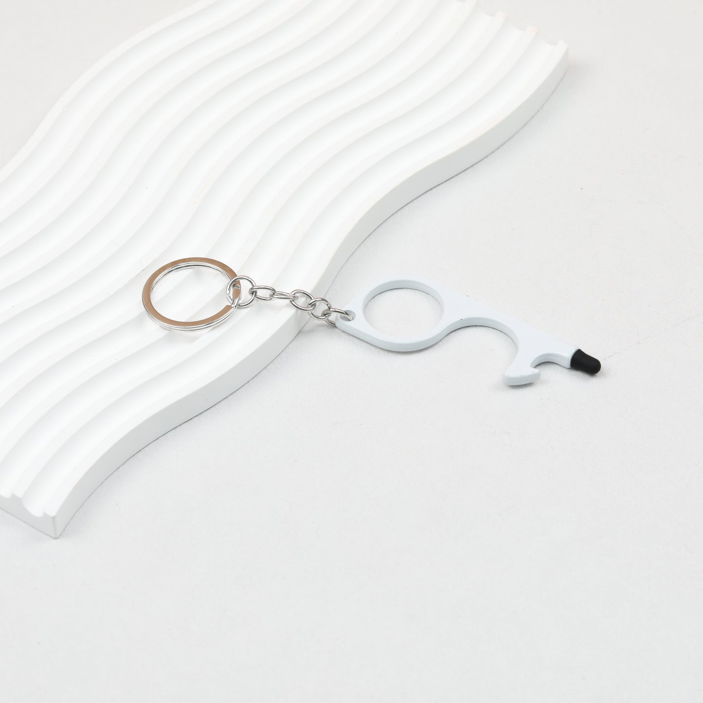 No Touch Door Opener Touchscreen Keychain Multifunctional Alloy