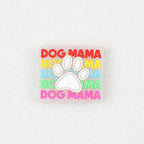 Glow In The Dark Dog Paw Silicone Focal Beads 20pcs - Dog Paw