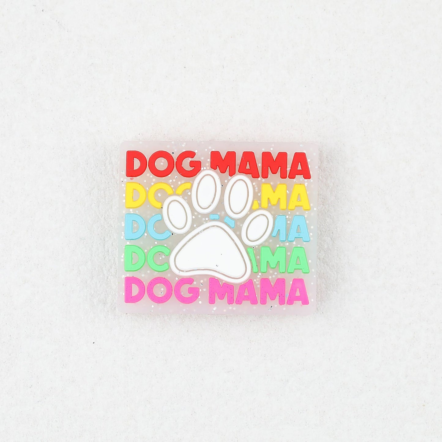 Glow In The Dark Dog Paw Silicone Focal Beads 20pcs - Dog Paw