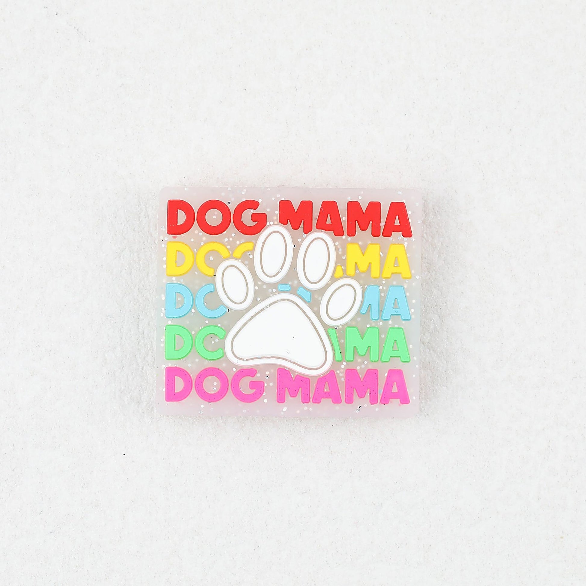 Glow In The Dark Dog Paw Silicone Focal Beads 20pcs - Dog Paw