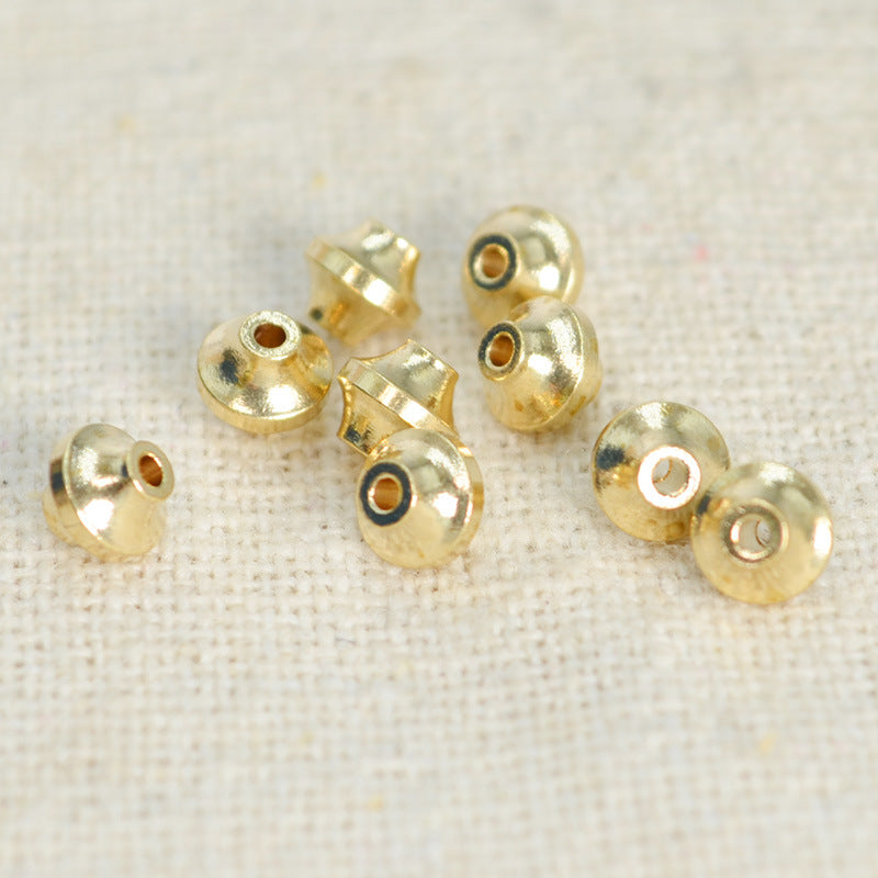 Brass UFO Spacer Beads 4mm Smooth 100pcs 3