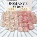 Luminous Color-Changing Resin Round Flower Beads 16mm 10pcs 6