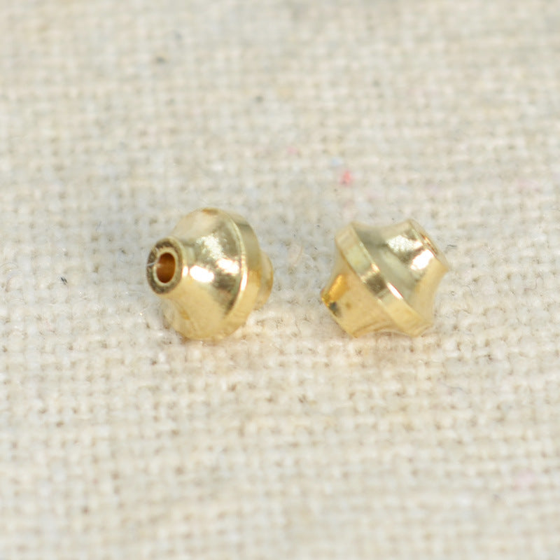 Brass UFO Spacer Beads 4mm Smooth 100pcs 2