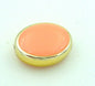 Double-Sided Elliptical Acrylic Beads 20mm Enamel Gold Rim 50pcs 7