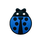 Silicone Focal Beads Seven-spotted Ladybug Rounded Shape 20pcs 6