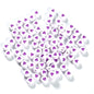 Colored Heart Acrylic Flat Round Beads 7mm Mixed Colors 200pcs 8