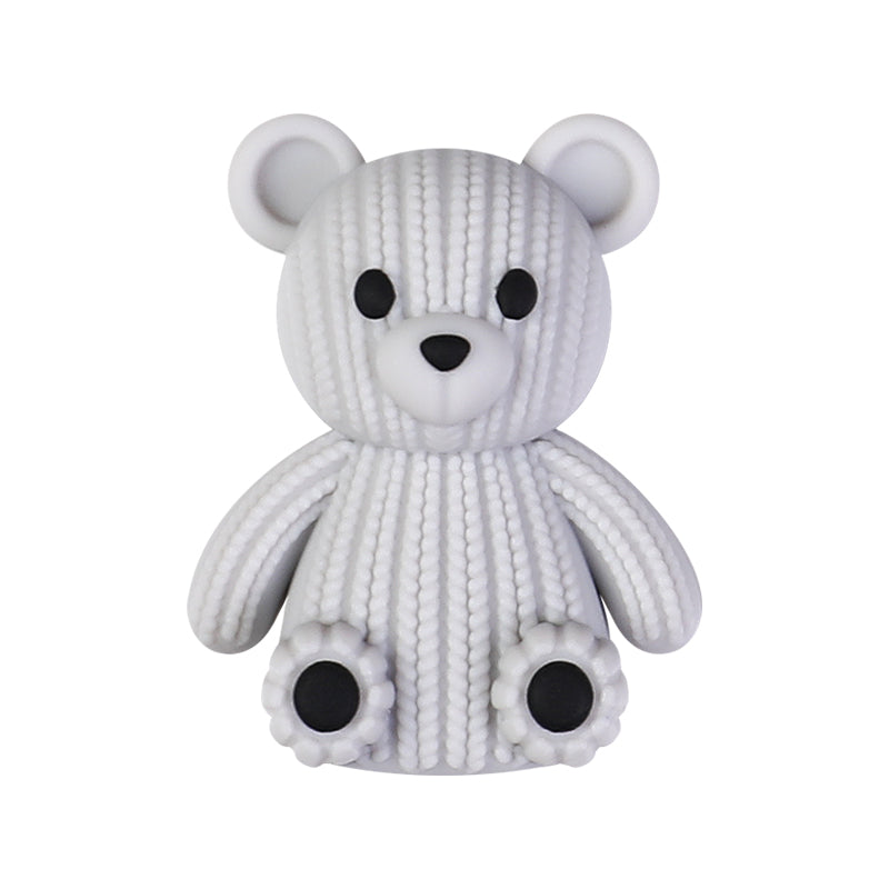 3D Cute Sweater Bear Silicone Focal Beads 20pcs 11