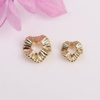 Alloy Wavy Spacer Beads 6mm 8mm Tibetan Style 10pcs