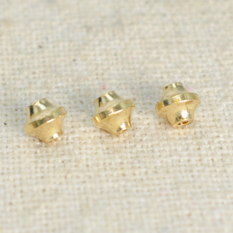 Brass UFO Spacer Beads 4mm Smooth 100pcs 4