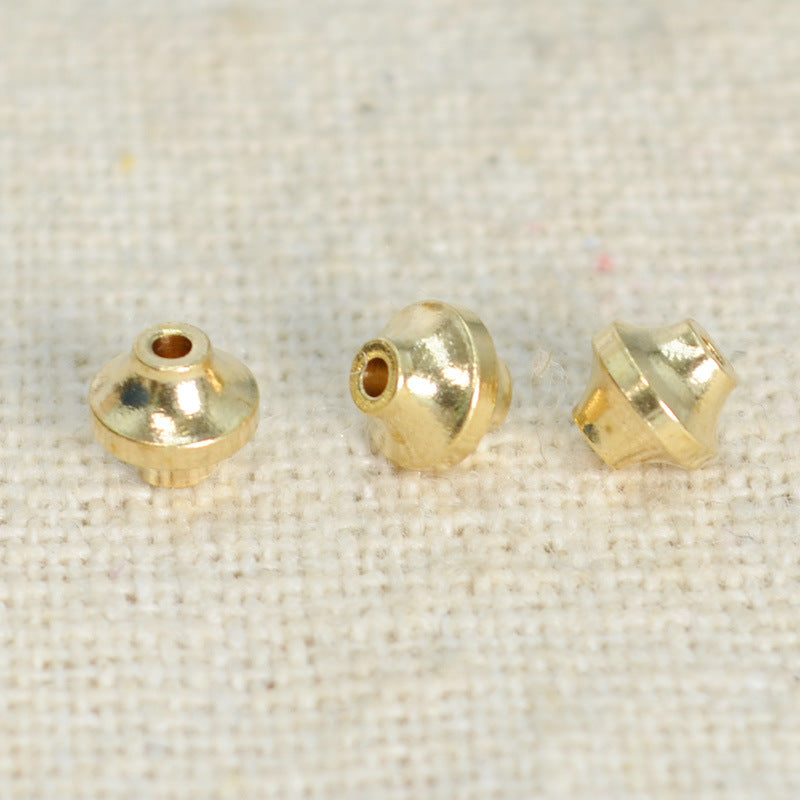 Brass UFO Spacer Beads 4mm Smooth 100pcs