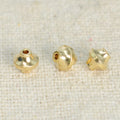 Brass UFO Spacer Beads 4mm Smooth 100pcs