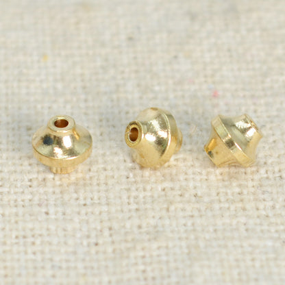 Brass UFO Spacer Beads 4mm Smooth 100pcs