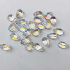 Transparent Czech Glass Teardrop Glass Beads 6 9mm 1000pcs 6