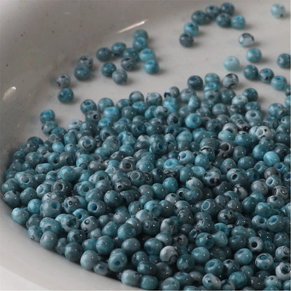 Premium Picasso Oil Painting Texture Seed Glass Beads 2mm 3mm 7