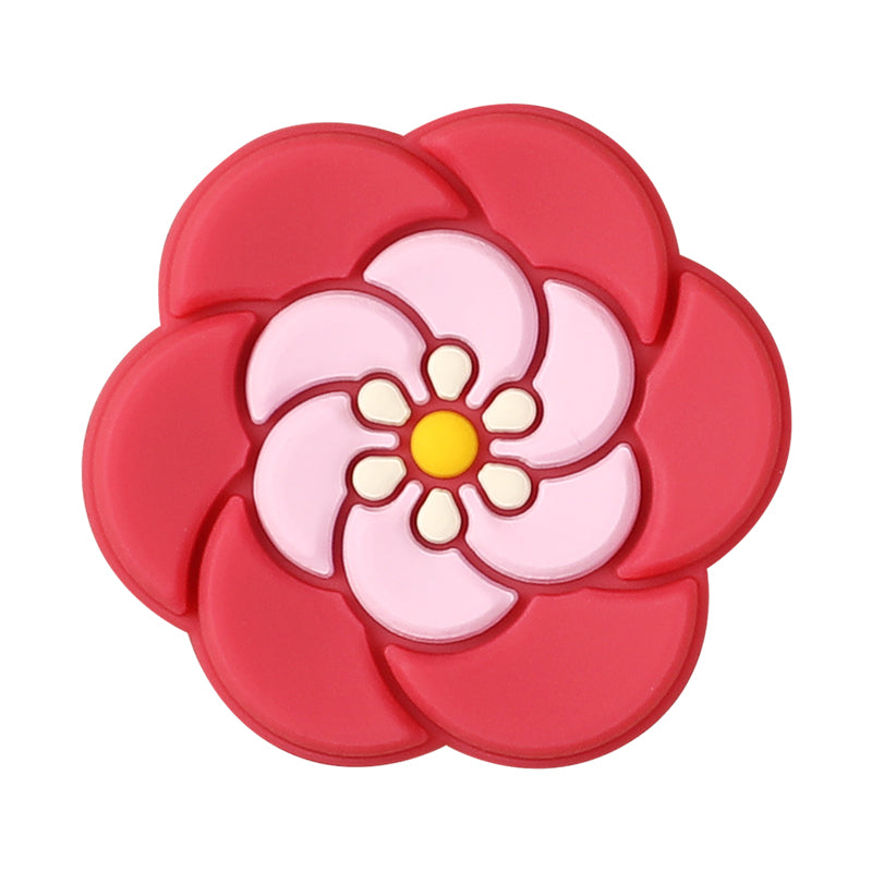 Silicone Focal Beads Bohemian Seven Flowers Layered Petal Design 20pcs 16