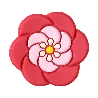 Silicone Focal Beads Bohemian Seven Flowers Layered Petal Design 20pcs 16