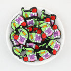Pencil Reading Dwarf Silicone Focal Beads 20pcs 2