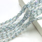 Faceted Oval Glass Beads 6mm 10mm Iridescent Plating Mixed Colors 60pcs 8