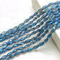 Faceted Oval Glass Beads 6mm 10mm Iridescent Plating Mixed Colors 60pcs 17