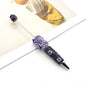 Beadable Pen with Butterfly and Rose Pearls Decorative Handle  8
