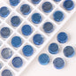 Electroplated Flat Disc Glass Beads 12 14mm Smooth Plating 30pcs 11