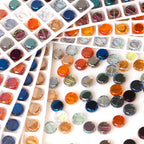 Electroplated Flat Disc Glass Beads 12 14mm Smooth Plating 30pcs 3