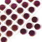 Electroplated Flat Disc Glass Beads 12 14mm Smooth Plating 30pcs 12