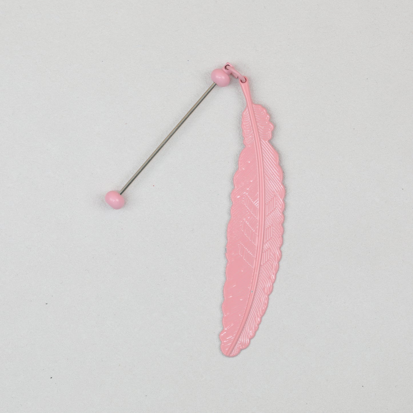 Beadable Feather Bookmarks Metal Colorful Detailed 13g