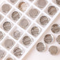Electroplated Flat Disc Glass Beads 12 14mm Smooth Plating 30pcs 16