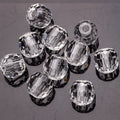 Faceted Glass Beads 14mm Large Hole Electroplated Multicolor 10pcs 6